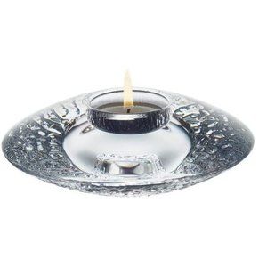 Orrefors Discus Votive, CLEAR  NIB